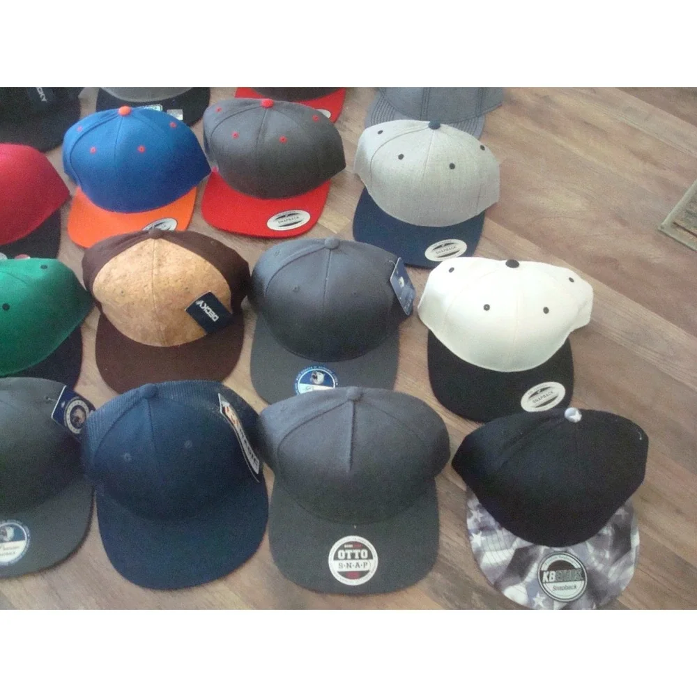 20 HAT LOT BUNDLE BLANK LIDS RARE  SNAPBACK  HAT CAP 00S Y2K‎ VINTAGE DEADSTOCK